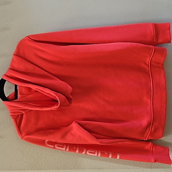 CARHARTT - (M)Women's 102791 Clarksburg Relaxed Fit Logo Sleeve Hoodies EUC - Picture 5 of 6